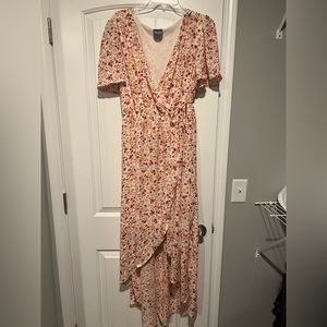 strapless open back dress NWOT Arula Crop Open Cable Knit Oversize Stripe Sweater Cream Pink Sca –  Billie & Lulu's main image 0